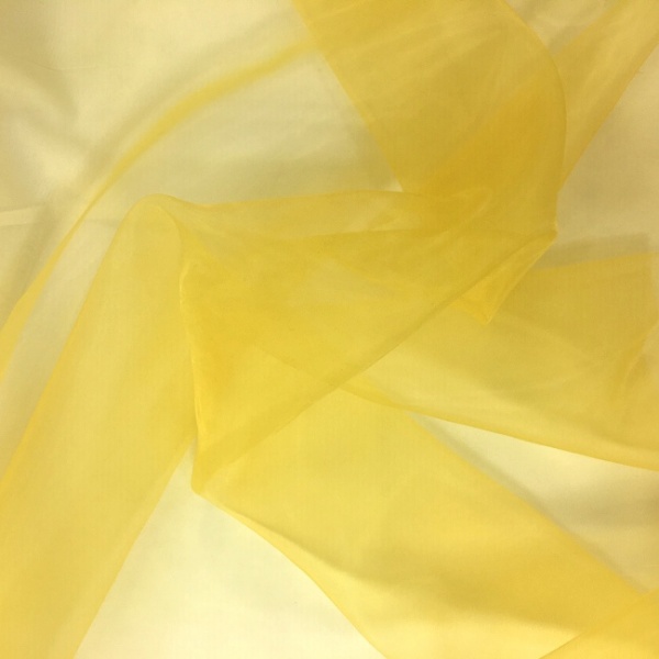 Plain Dyed Organza Mustard